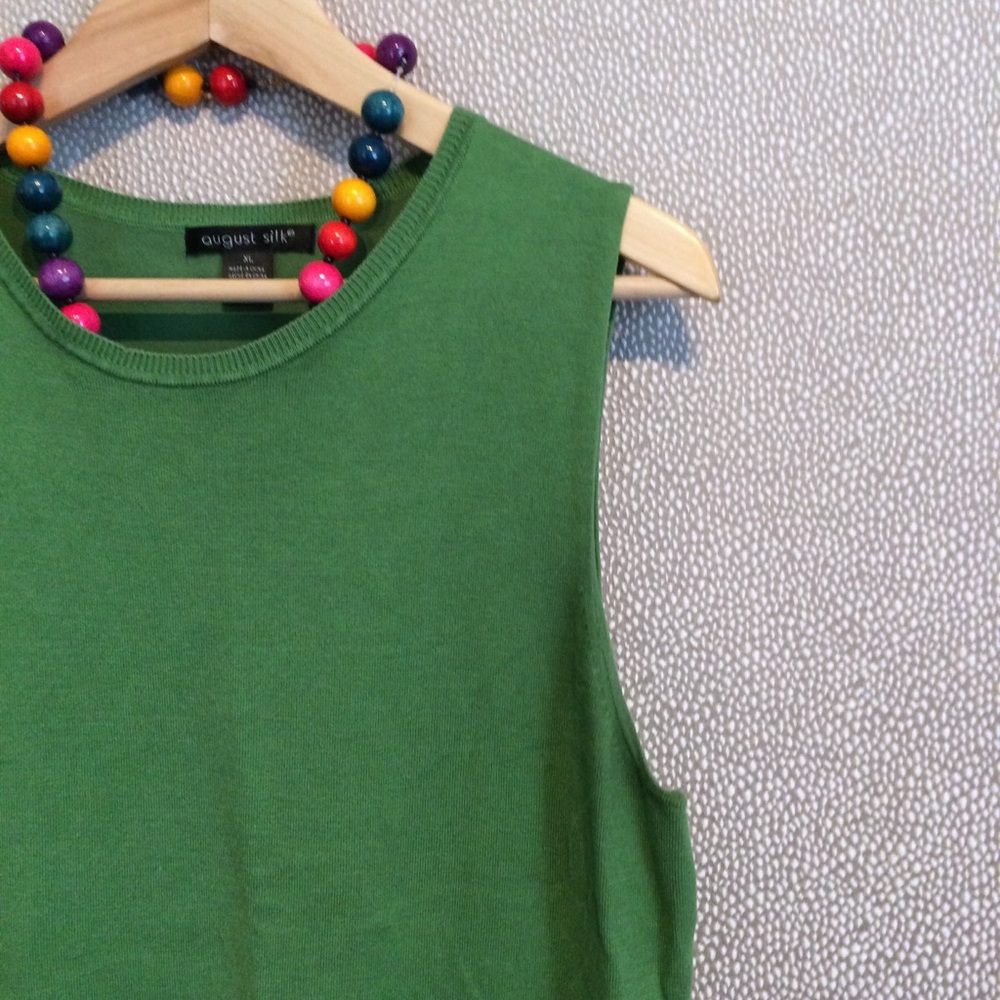 XL August Silk Sleeveless Sweater - Picture 1 of 8
